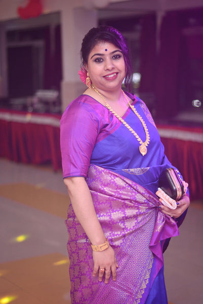 Saree Diva from Assam in the Magnificence of a Kanjeevaram Silk Saree