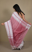 Premium Qulaity 2ply Soft Begampuri Handwoven Self Tanchui Brocade Cotton Saree in Smoky Topaz and Pearl Bush
