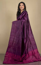 Soft Woven Bishnupuri Katan Silk Saree in Bleached Cedar