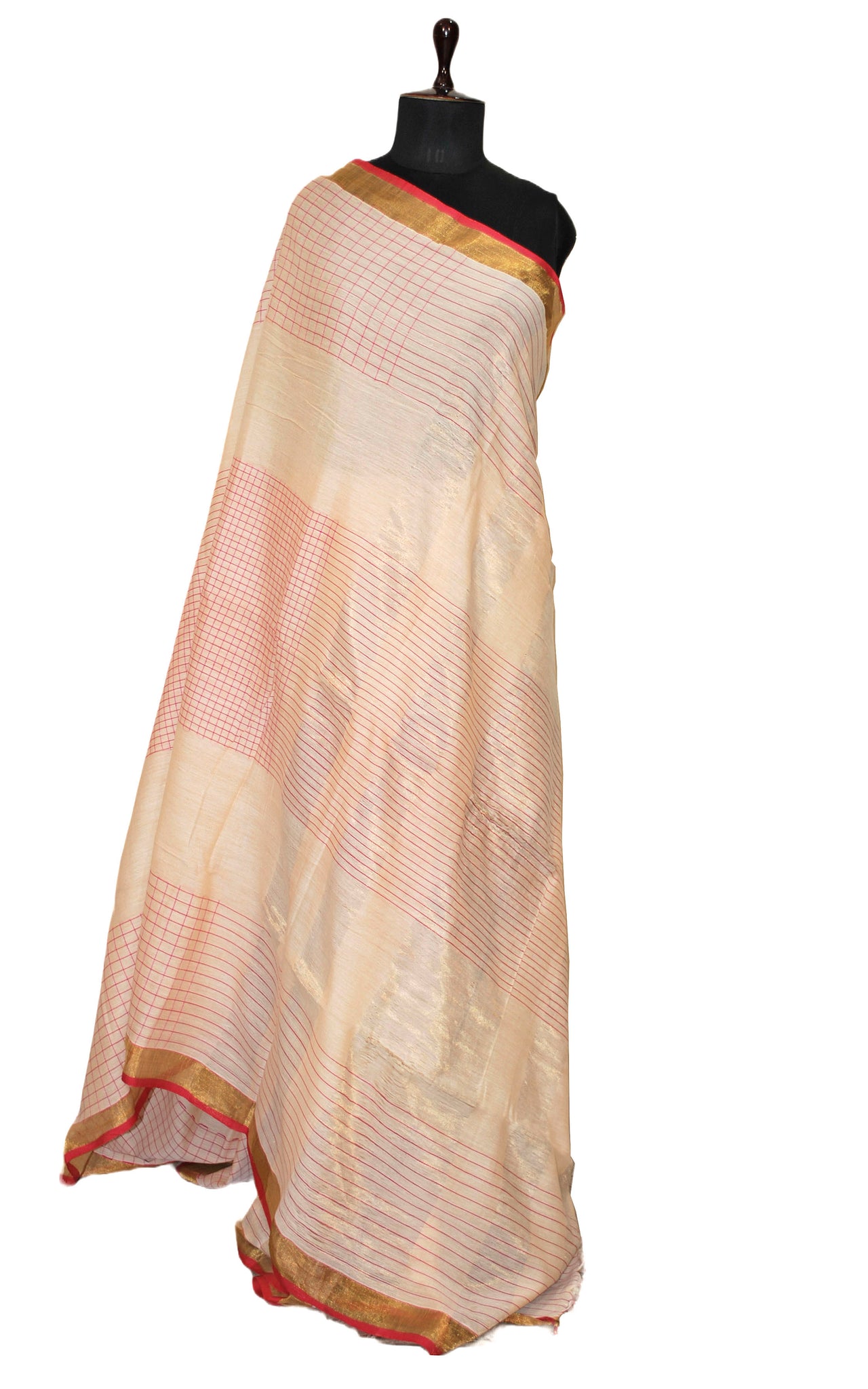 Designer Silk Sarees Online Shopping,Latest Silk Saris Designs from  Kalaniketan: Off White and Burgundy