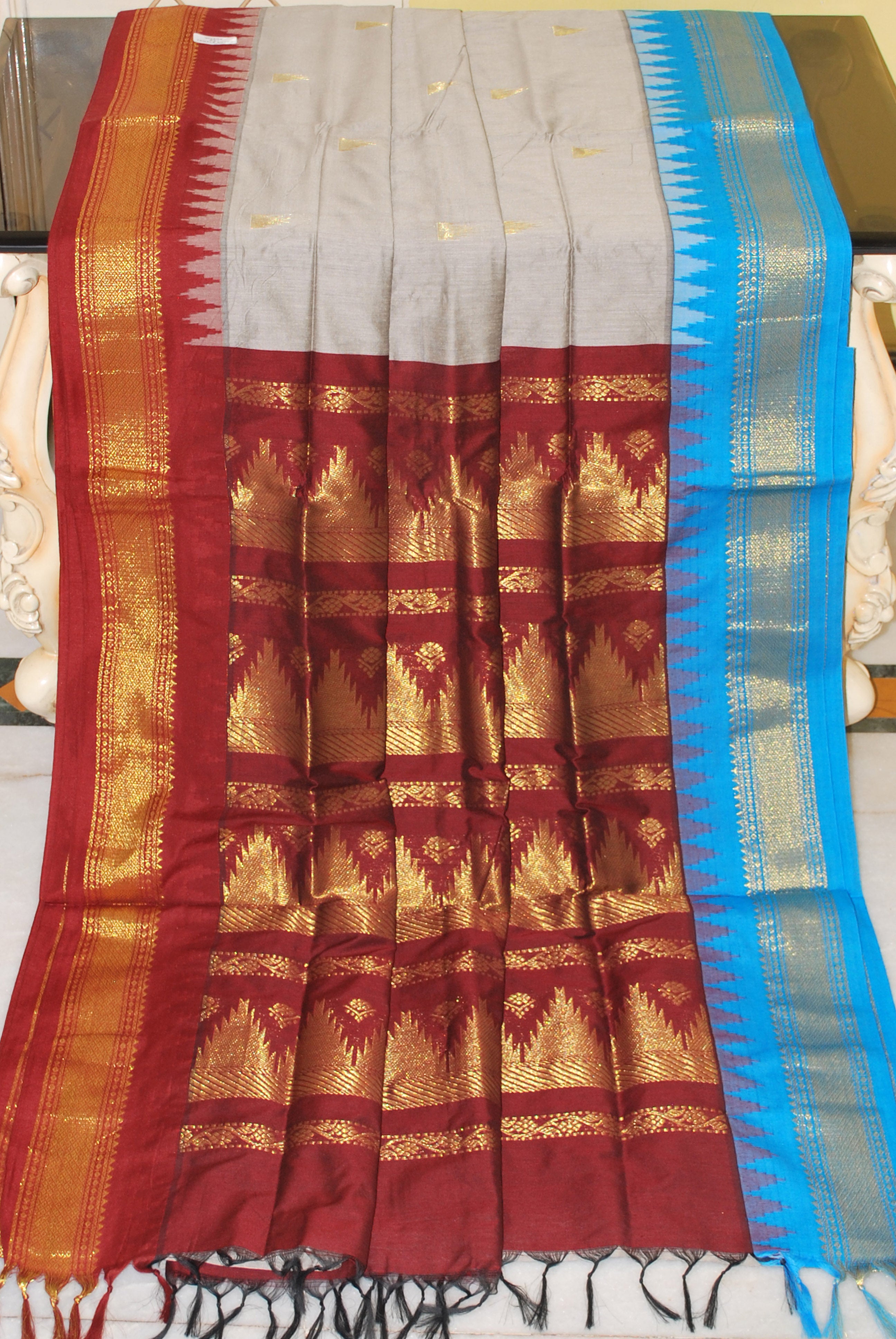 Pochampally ikkat pure silk saree | Handwoven sarees direct from looms –  shilpa weaves