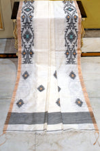Premium Quality Woven Needle Karat Nakshi Work Pure Matka Silk Jamdani Saree in Off White, Black, Mustard, Sea Green and Antique Golden