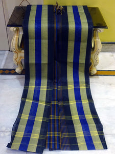 Bengal Handloom Cotton Saree in Multicolored Stripes