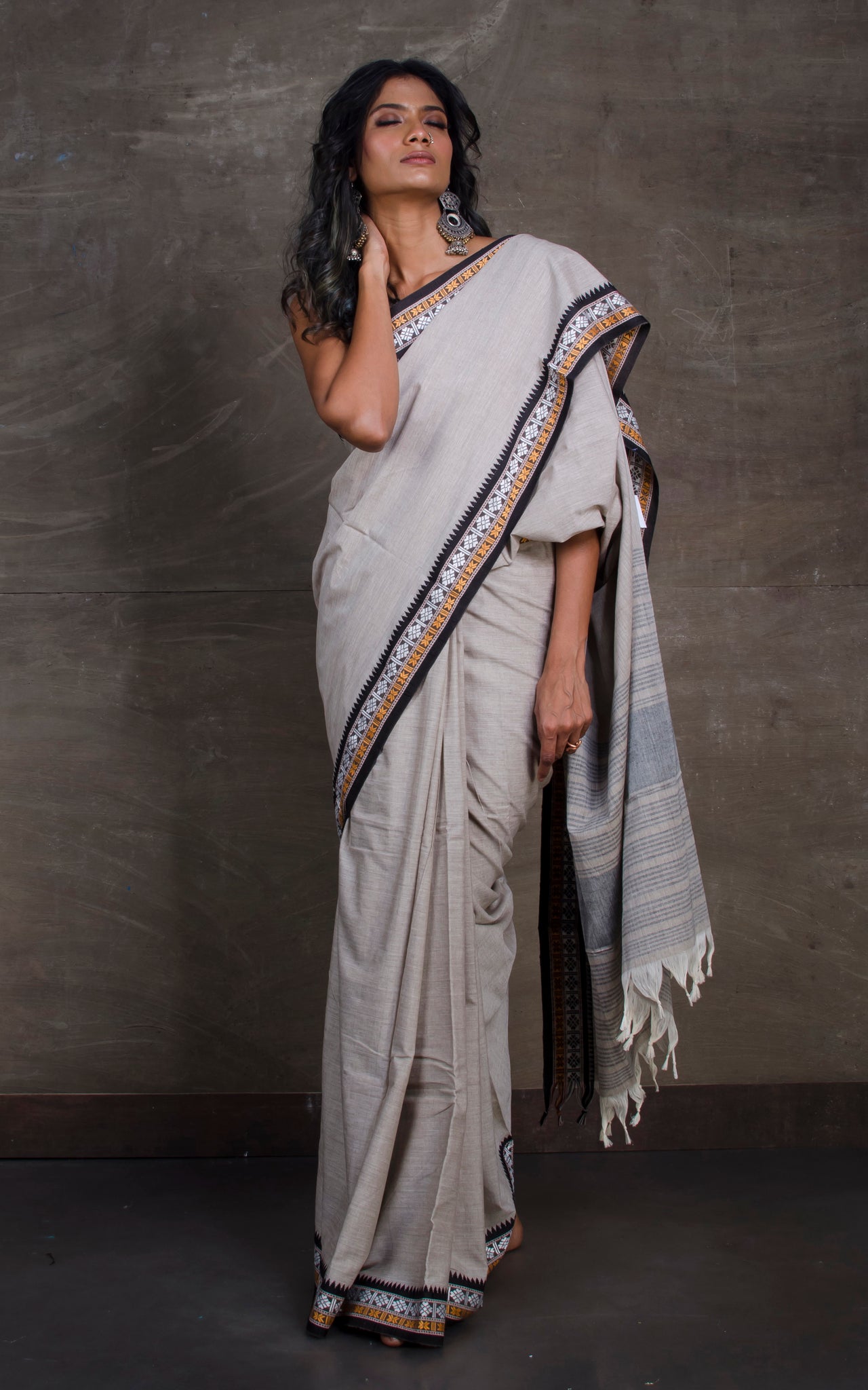 Pure Cotton Bengal Handloom Saree – Essence of India